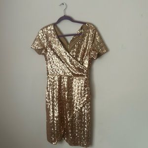 Rose Gold Sequin Dress